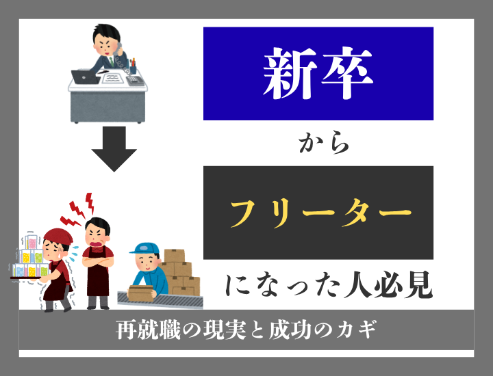 新卒で退職してフリーターになった人必見！再就職の現実と成功のカギ